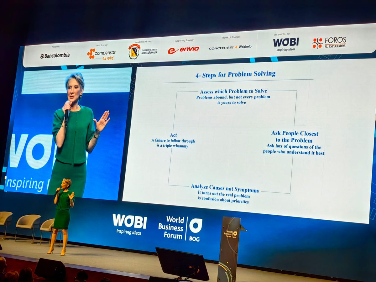 lamilitar's tweet photo. #WBFBOG |  "Un buen líder debe tener: valentía, coraje, humildad, empatía, capacidad de trabajo en equipo y resiliencia" @CarlyFiorina https://t.co/nOI2nK13Pa