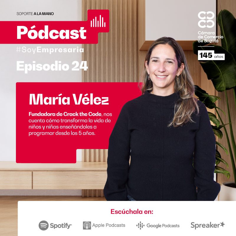 camaracomerbog's tweet photo. Conoce la inspiradora historia de María Vélez, una emprendedora que, usando la tecnología y la educación digital, creó una startup que ha logrado potenciar las habilidades de niños y niñas en 20 países. En la CCB #TeAsesoramos en tu ruta empresarial.