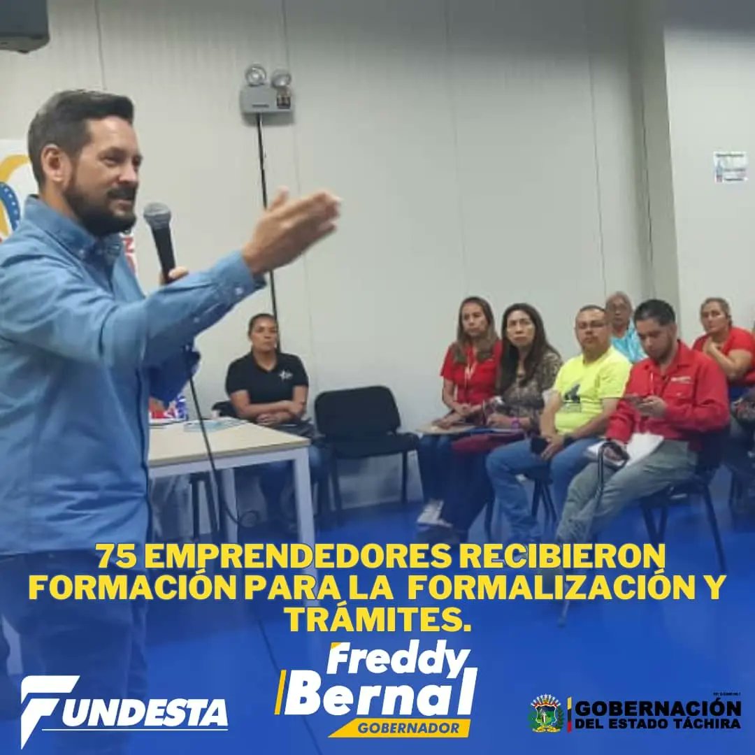 Fundesta_inst's tweet photo. 75 Emprendedores tachirenses recibieron formación  en una  jornada jnformativa donde fortalecieron sus conocimientos,   para organizar, formalizar y administrar  sus emprendimientos , de acuerdo  a los trámites  y permisologias  que emiten las diferentes instituciones  que norman https://t.co/q5NDhlBbVs