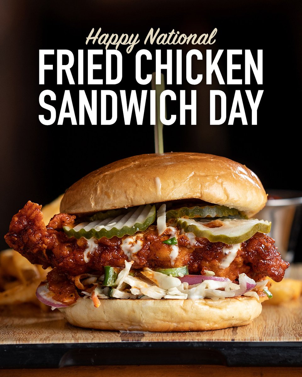 Happy National Fried Chicken Sandwich Day! Get your axe to the lodge for a Nashville Hot Chicken Sandwich, or celebrate tomorrow with a perfectly crispy Chicken Ranch Sandwich alongside the NBA In-Season Tournament. #twinpeaksrestaurants #twinpeaksgirls #chickensandwich