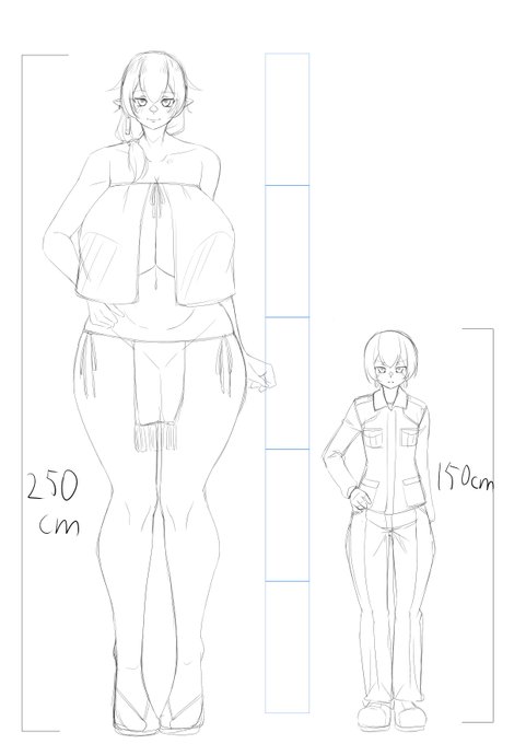 巨人エルフ族とか考えてた
平均身長250cmでアマゾネスと勘違いされたりする感じで 