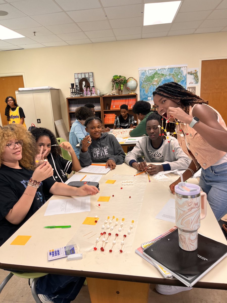 Today was a fun day of modeling the molecules involved in cellular respiration with marshmallows and jelly beans.