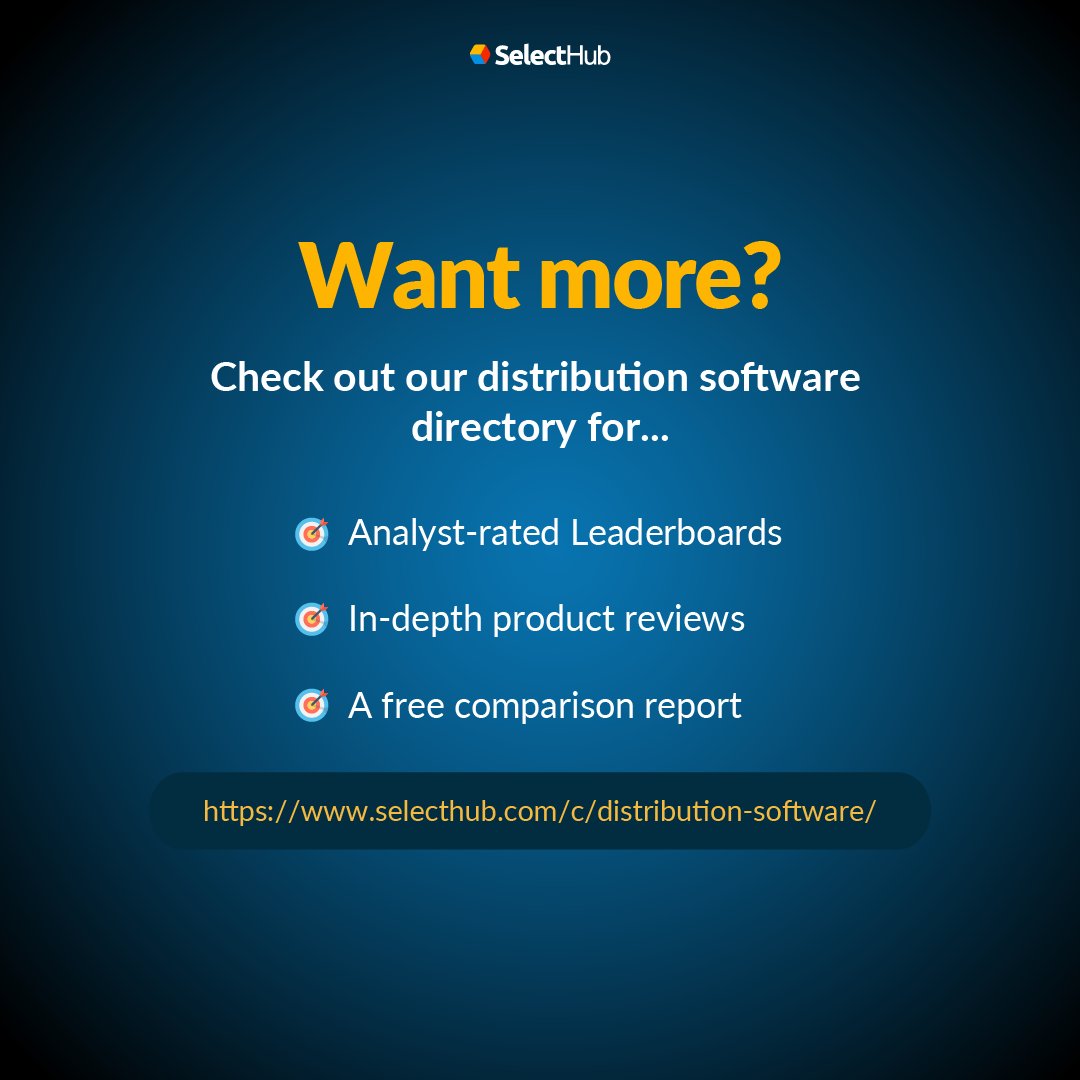 SelectHub's tweet image. Need new distribution software, but can't afford the hefty price tags? Read our analyst-curated list of the best free distribution software >> hubs.la/Q028gR4G0
#DistributionSoftware #FreeSoftware #Distribution