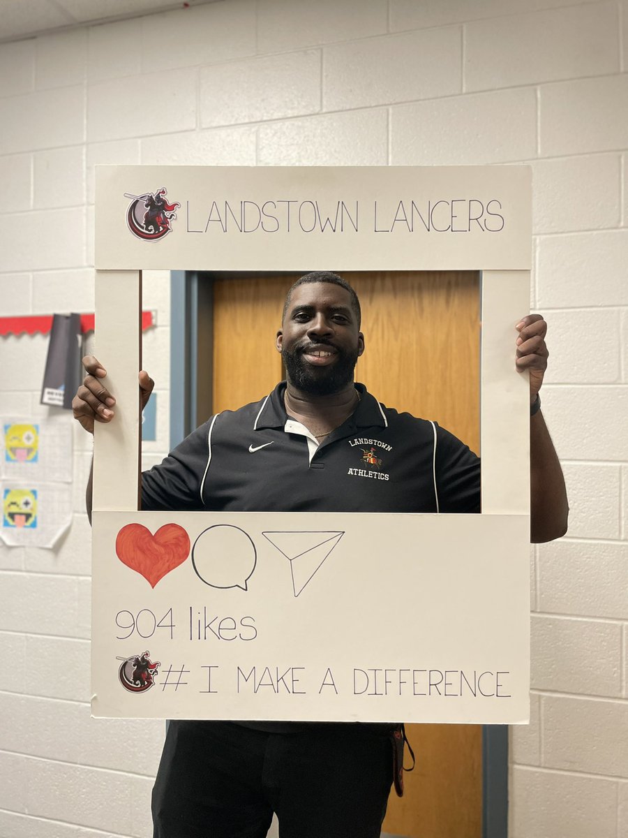 Congratulations to Mr.Langston for this week’s “I Make a Difference,” award! You have made a very big impact in a short amount of time and this is well deserved!
