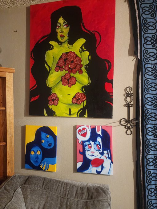 For those who wanted to see some more of my paintings ❤️ https://t.co/ViCNQ6qHRd