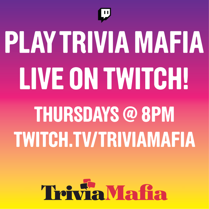 TriviaMafia's tweet photo. Tonight's game features eight of our favorite Tournament of Champions rounds! If you missed out on the tournament, now's your chance: https://t.co/3iK9thjKHu https://t.co/jCuM37K6dE