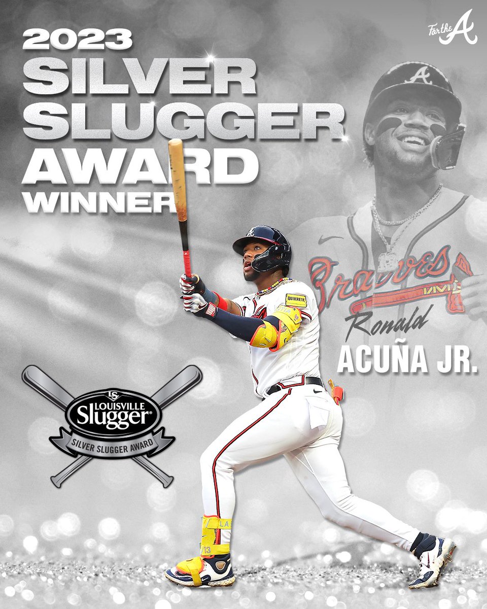 Congrats to @ronaldacunajr24 on being named a 2023 Silver Slugger!