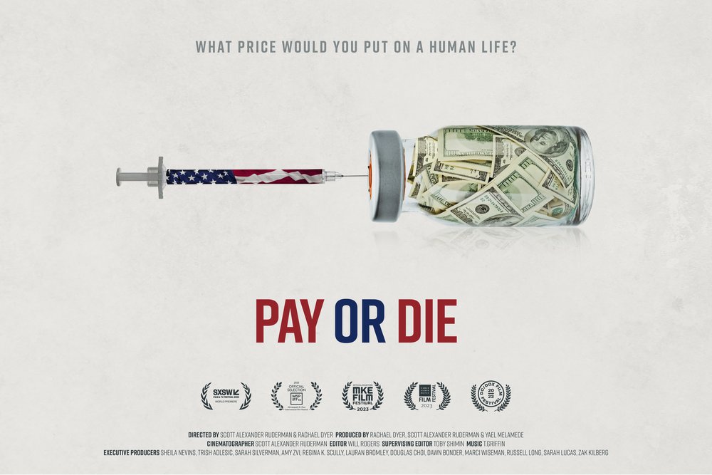 Starting Fri. see PAY OR DIE. Explores crushing reality of the U.S. healthcare system. "Serves as an infuriating reminder of the economic and social injustice permeating our system." @thr Q&amp;As after the 7:30 show on Fri. 11/10 &amp; Sat. 11/11 🎟️ laem.ly/3N7Euqu #laemmle