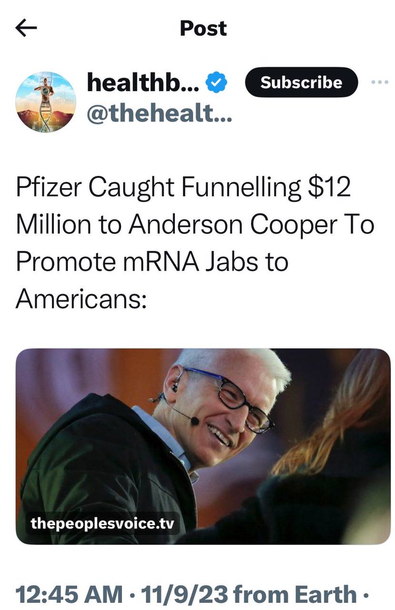 Are you surprised?

#12Million #Pfizer #PfizerLiedPeopleDied #AndersonCooper #CNN #Covid #Jabs #mrnavaccines