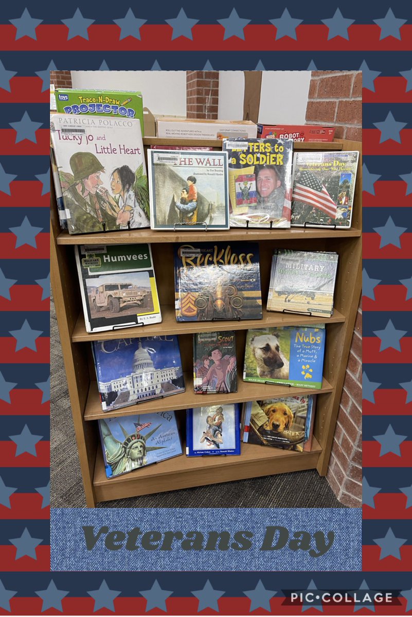 New book display just in time for Veterans Day! #ThankYouVeterans @CFISDAndre @CyFairLibraries