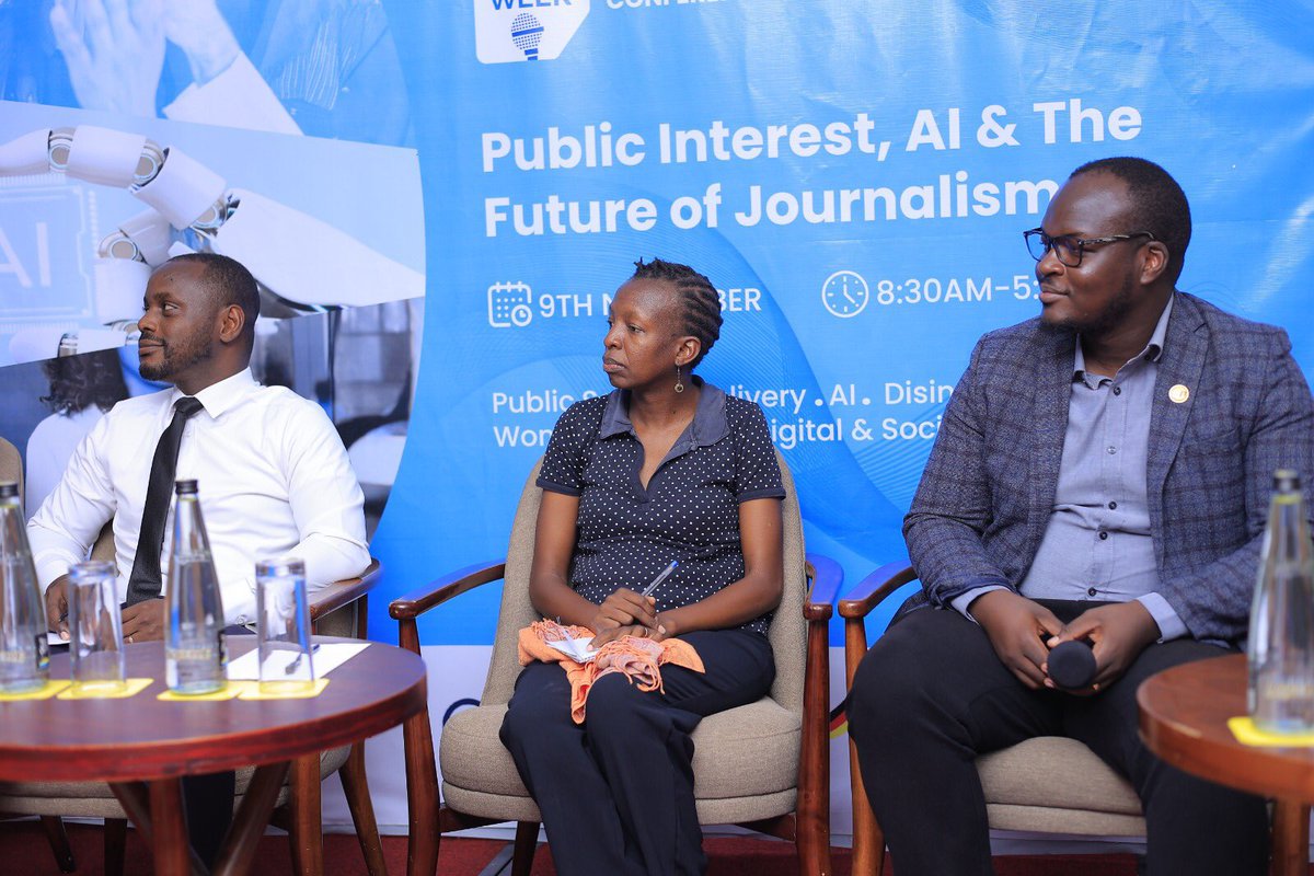 “The importance of Artificial Intelligence [A.I] to the media professionals is to help us find these platforms,discover them & how to use them best. A.I is to inform us not to do the work for us.”@Akeda3.

#UgandaMediaWeek2023 
#MediaMattersUG