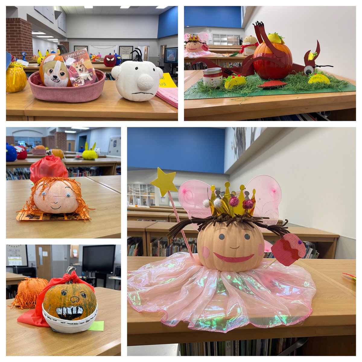 A little late but..… <a href="/CFISDAndre/">Andre' Elementary</a> had a great turn out for book character pumpkins! The pumpkin patch was full of creativity, talent, and character(s). <a href="/CyFairLibraries/">CyFairLibraries</a>