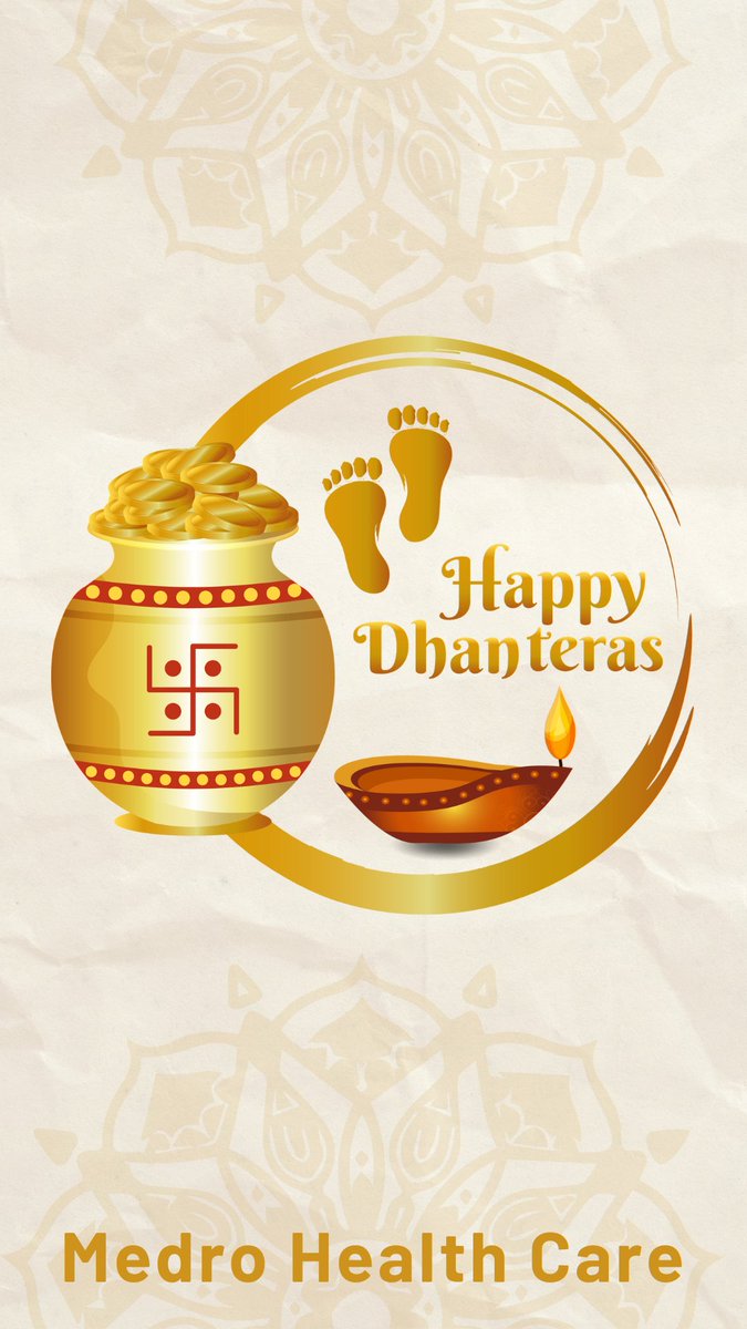 MedroHealthCare's tweet photo. सभी देशवासियों को धनतेरस के पावन पर्व की हार्दिक शुभकामनाएँ। 

इस शुभ अवसर पर माँ लक्ष्मी आपके जीवन में सुख, शांति, समृद्धि और वैभव का संचार करें, ऐसी हमारी कामना है। 

#Dhanteras 
#dhanteras2023
#Medrohealthcare
#Uskin https://t.co/SyHx0g2LEz