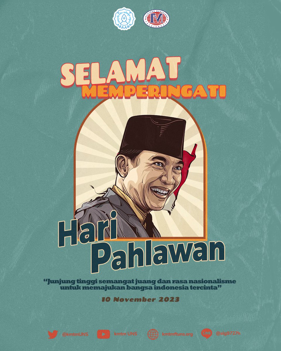 [ HARI PAHLAWAN ]

Ayo cobalah kepakkan sayapmu selebar mungkin. Mari junjung harkat serta martabat dari bangsa ini! Teruskan perjuangan para pahlawan. Sesungguhnya mereka melihat kita dari tempat yang jauh. 

Selamat Hari Pahlawan!