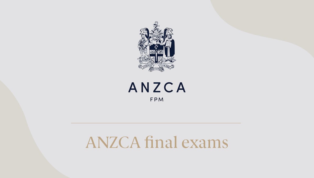 ANZCA (@anzca) on Twitter photo Good luck to all candidates sitting their final anaesthesia exams over the next few days. These will be our last #ANZCAexams for the year! Thanks to all ANZCA & <a href="/ANZCA_FPM/">Faculty of Pain Med</a> examiners & exam teams for their hard work behind the scenes in 2023. Good luck to all candidates sitting their final anaesthesia exams over the next few days. These will be our last #ANZCAexams for the year! Thanks to all ANZCA & <a href="/ANZCA_FPM/">Faculty of Pain Med</a> examiners & exam teams for their hard work behind the scenes in 2023.