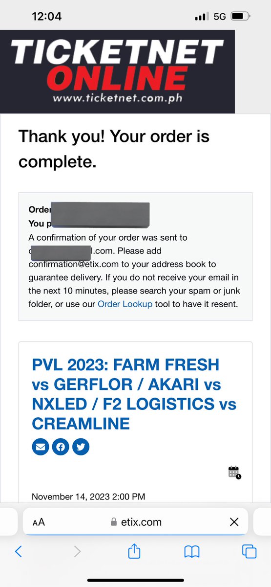 ticket secured 🥲 hahaha di nakapag work kakaabang ng public selling.

Di talaga nagbebenta ng patron pag public selling eh no

#PVL