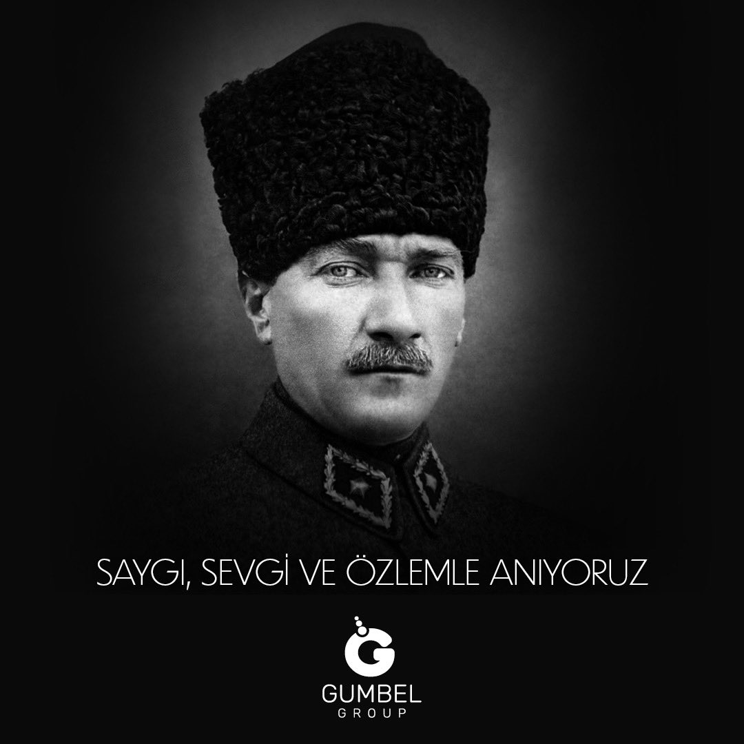 GroupGumbel's tweet photo. "Buğdayını, sütünü, etini, bilim ve sanatını kendin ürettiğin sürece özgürsün." diyen Ata'mızın mirasına sahip çıkarak onu anıyor ve "Dinlenmemek üzere yola çıkanlar asla yorulmazlar." sözünü rehber kılıyoruz. Ruhun şâd olsun. https://t.co/fNcnNBOFuS