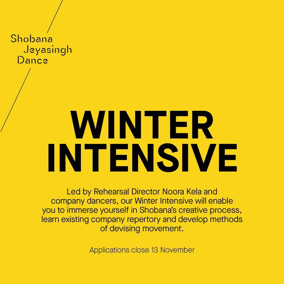 Application close Monday for our Winter Intensive. Find out more and apply 👉 bit.ly/WinterIntensiv…