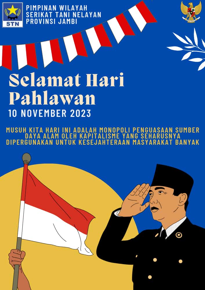 suluhrifai's tweet photo. Selain mereka yg gugur dlm menegakkan kemerdekaan, kedaulatan, buruh bersama petani sesungguhnya adalah pahlawan, selamat hari pahlawan nasional. https://t.co/brXQ9FTS6j