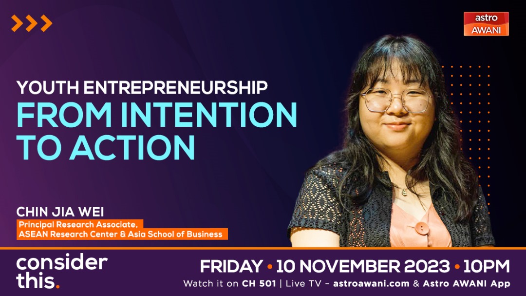 How do young Malaysians view entrepreneurship? Do they harbour entrepreneurial aspirations, what motivates them, and what stops them from acting on those ambitions? On #ConsiderThis I ask Chin Jia Wei <a href="/asean_center/">ASEAN Research Center</a> where the gaps are in current support for youth entrepreneurship.