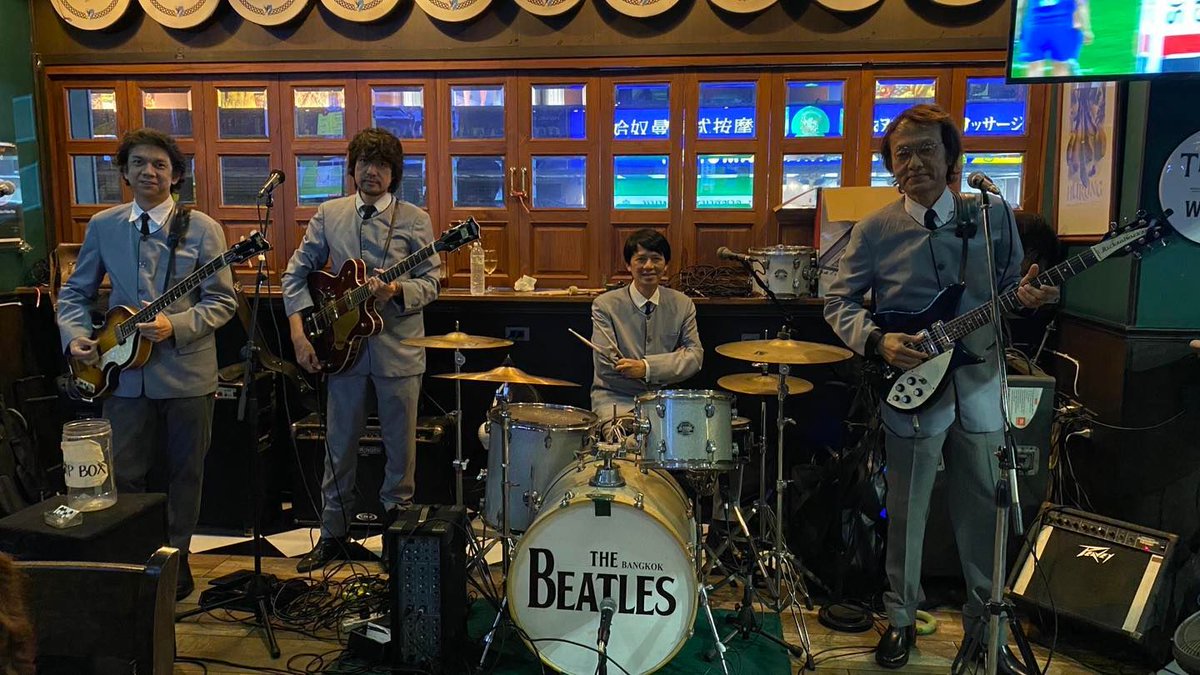 Love the Beatles? You won't want to miss The Bangkok Beatles live at Shenanigans! Get ready to dance! 🎸💃 #LiveMusicMagic