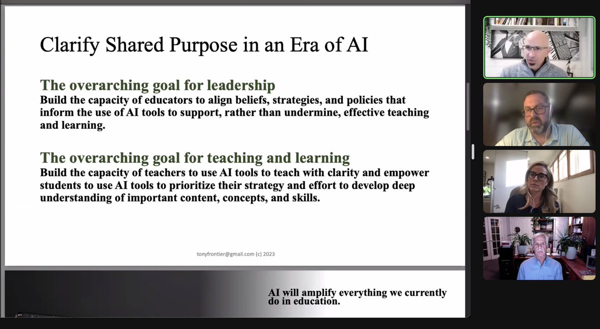 We're live with the first of 3 in our #LeadingwithAI series. Join us! I'll be live launching our newest resource designed with leaders in mind! 🤗 toddleapp.com/events/leading… @toddle_edu @Catlin_Tucker @tonyfrontier @jaymctighe