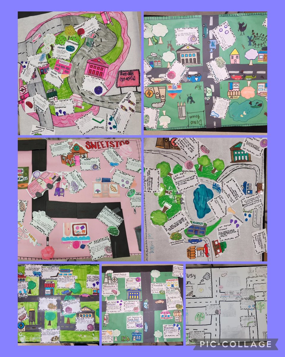 AMSkelkins's tweet photo. Great work from our Cell City Project in Science! My students did an amazing job! We even had a 3D version, a Dr. Seuss inspired city, AND a Barbie World!!😄
@AMSAggies https://t.co/15t5uJEL6s