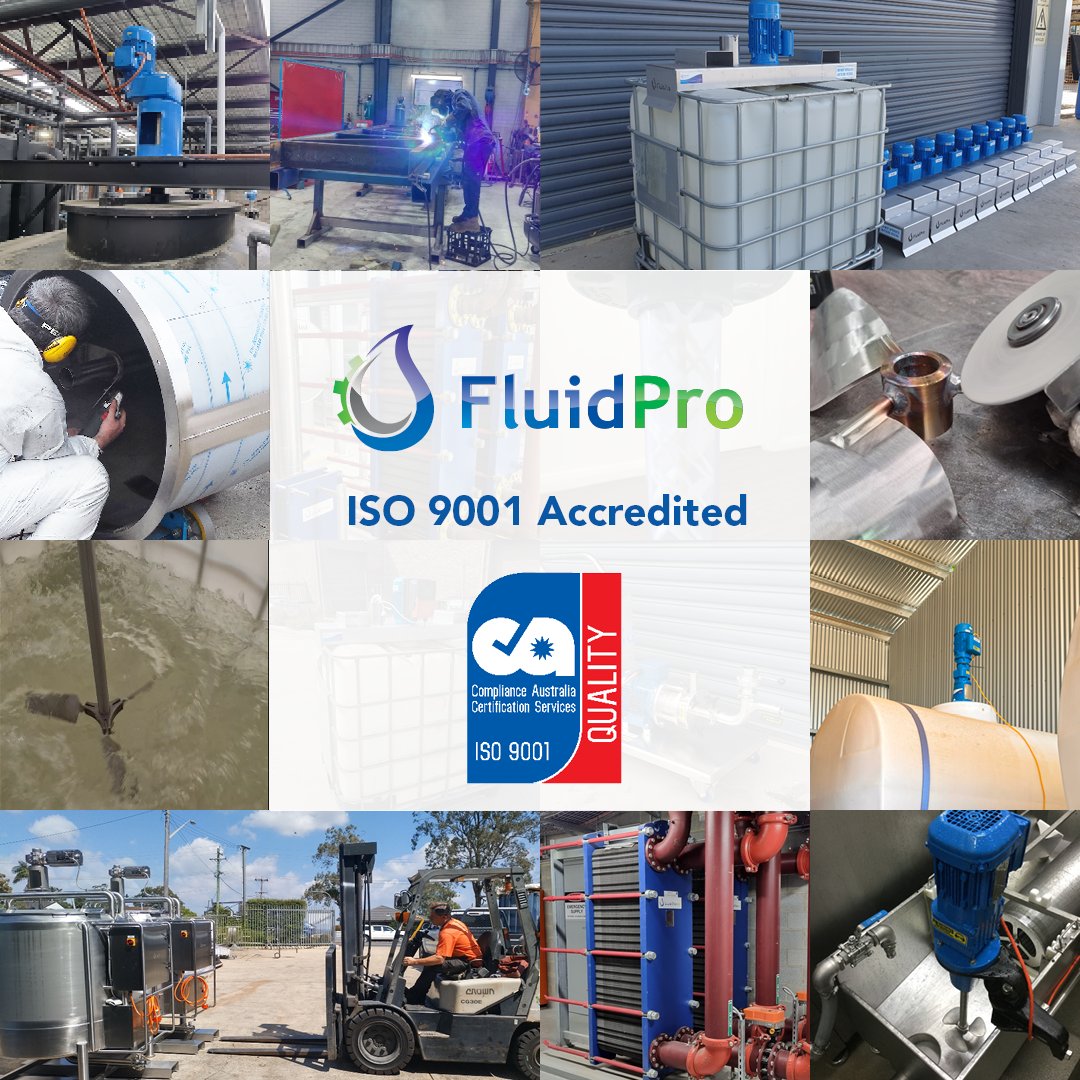 FluidproAU's tweet image. FluidPro have achieved ISO 9001 accreditation.
We are proud to announce we have been certified to this international quality standard, highlighting our dedication to manufacturing quality #fluidprocessing products to our customer base.
#fluidpro #iso9001 #quality