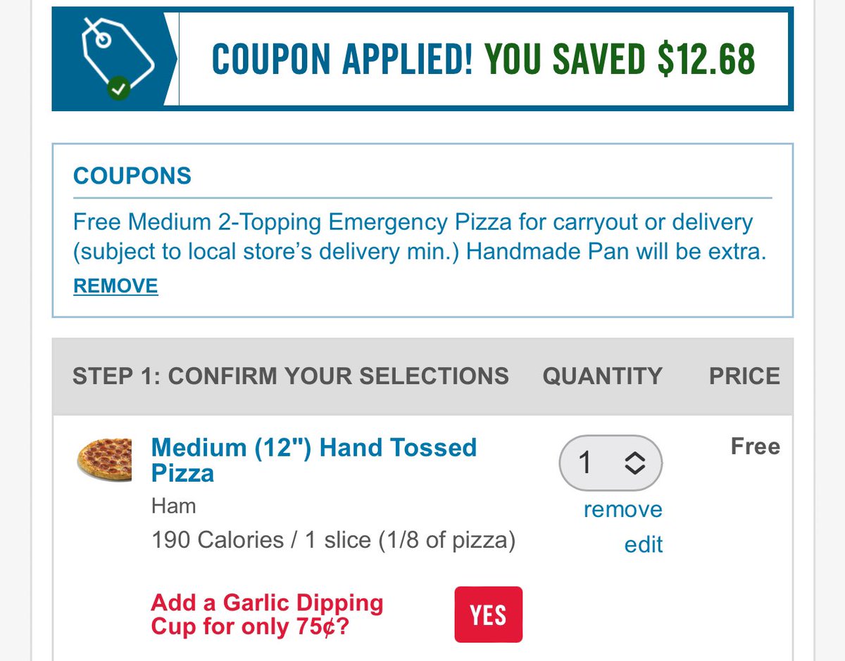 LordOfSavings's tweet image. 🏃‍♂️ Free Medium 2-Topping Pizza via Domino’s 

✅ Use code EMGSL-XTMX2XDXF3 at checkout

🔗 - dominos.com

#LRGiftmas | #LRDeal | #AD