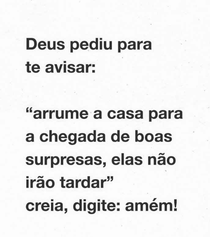 A partir de hoje,  você crê? 💛