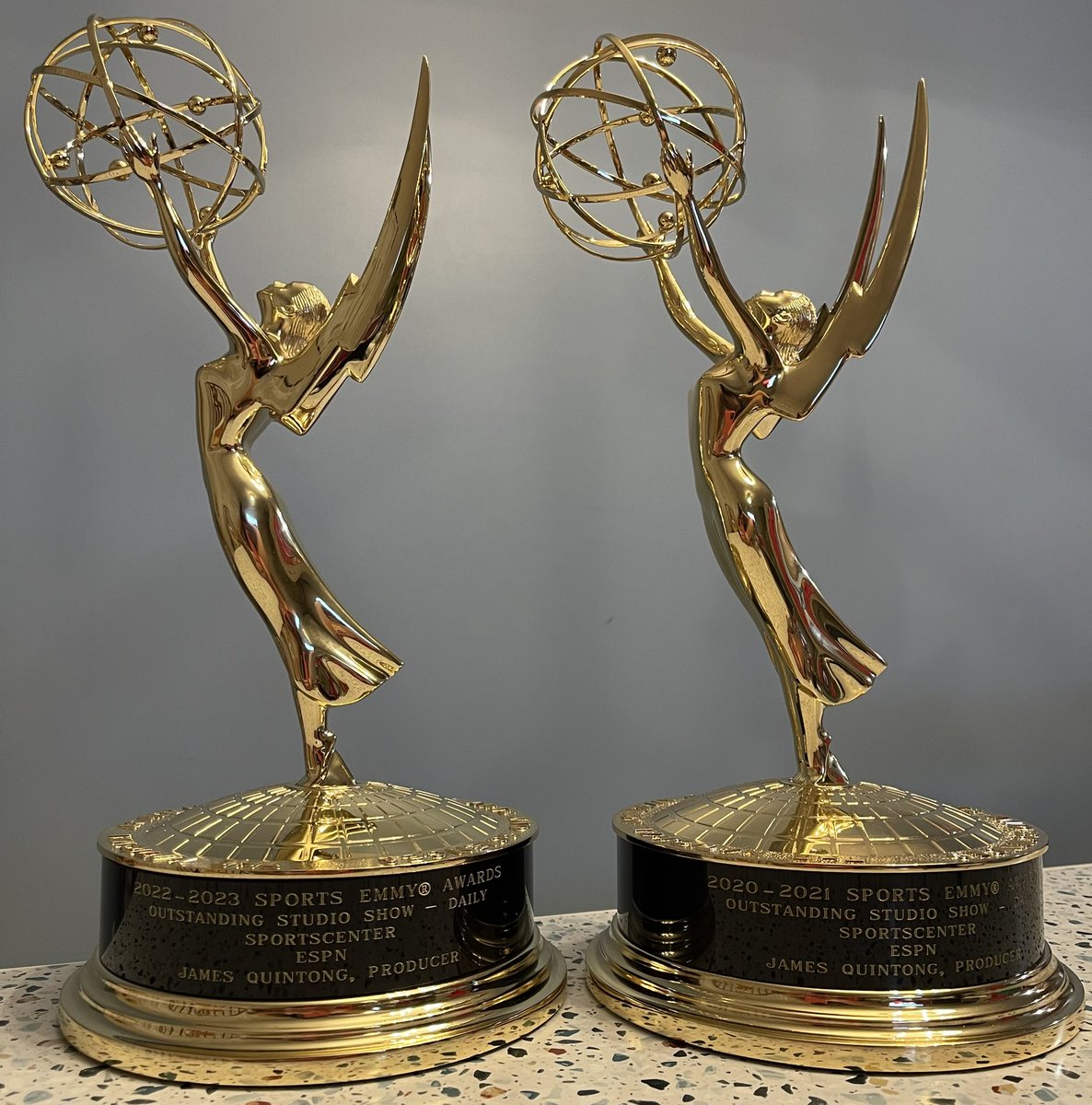 I don’t post much here anymore, but since it was mentioned, here’s Sports Emmy #2 as part of the SportsCenter crew.
