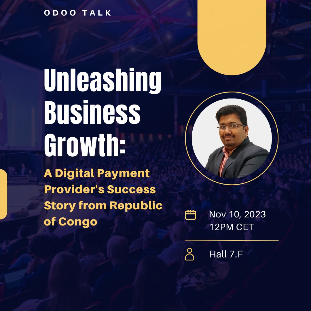 onewithfun's tweet photo. Gentle Reminder.

Tomorrow at 12pm CET, I will be delivering a talk in #odooexperience at Hall 7.F

If you are interested in success story of digital payments provider from republic of congo, Please be there to learn more.

#odootalk #odooexperience2023 #odoopartner #Odoo https://t.co/1ERtuM5NnZ