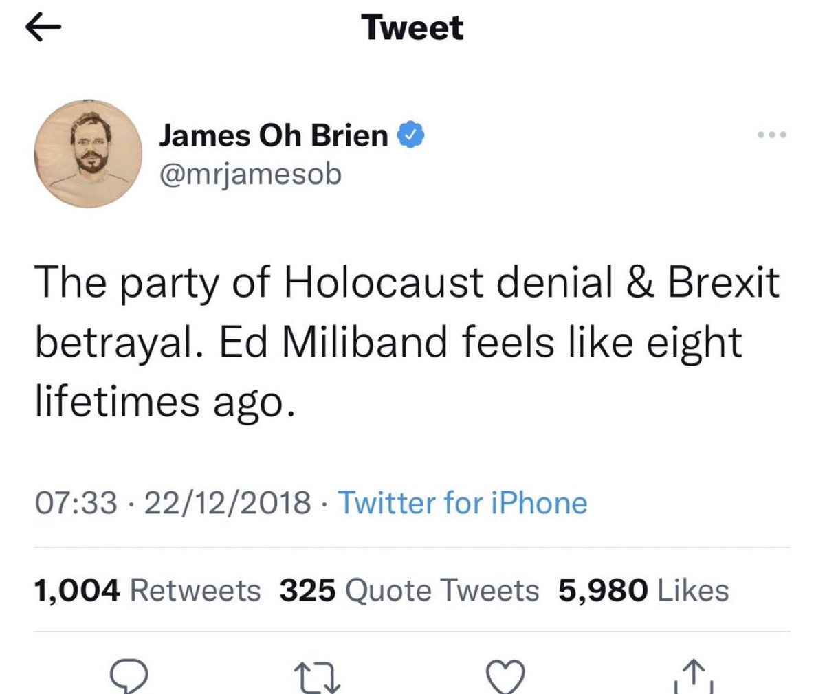 MsParaDoxy's tweet photo. @LBC @mrjamesob Why was James O’Brien terrifying British Jews by Leading Britain’s Conversation with weaponised antisemitism smears against Jeremy Corbyn & his supporters? #ItWasAScam which helped install the godawful Tory fascist regime O’Brien is forever bitching about. #ToxicBritishMedia https://t.co/X3yvrrnFJv