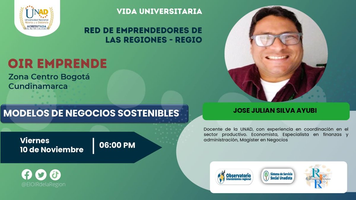 El OIR de las Regiones UNAD tweet media