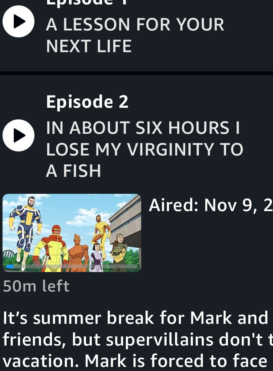 Invincible Season 2 Episode 2 Recap: In About Six Hours I Lose My Virginity  To A Fish