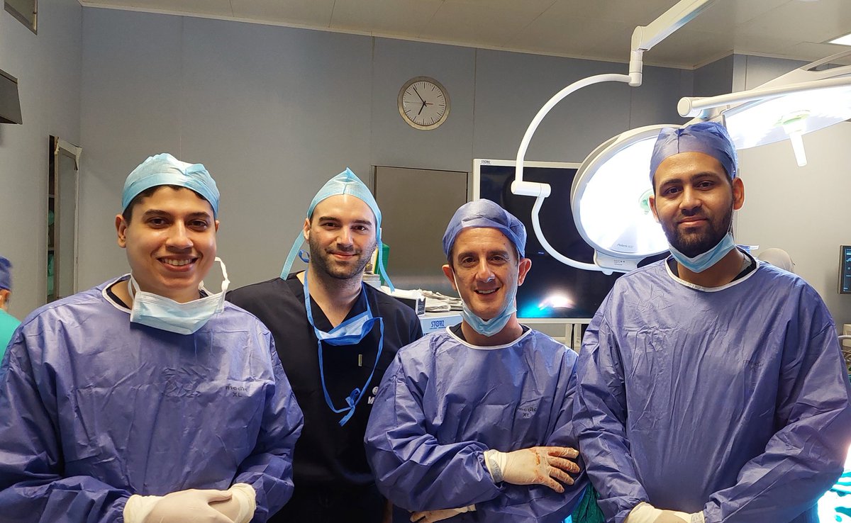 Dr_AMBakr's tweet photo. For the 5th Yr, #MMISU23 proved one of the biggest international urology events💯💯.
Today, a nice extraperitoneal radical prostatectomy💥 with Prof. @TheodorosTokas &amp; Dr. @dratozsin 
Thanks Prof. @AlyAbdelKarim1 for precious chance
#urology #the_urologist @so_uro https://t.co/VMXneeIfbL