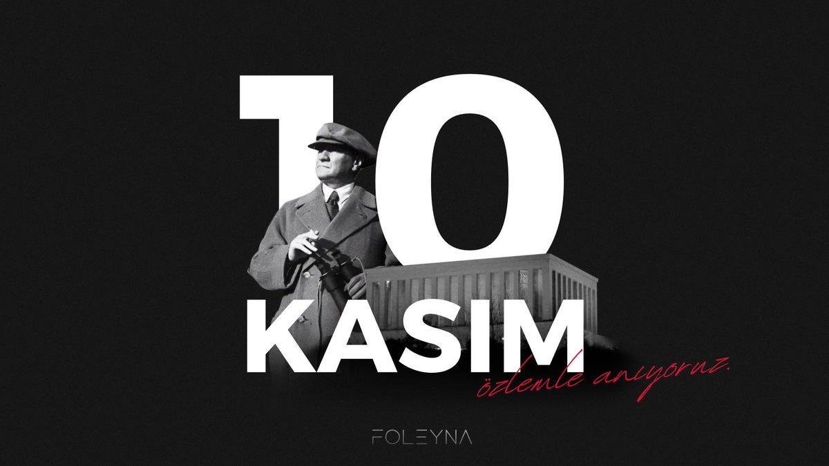 Cumhuriyetimizin kurucusu Gazi Mustafa Kemal Atatürk'ü sonsuzluğa ugurlayışımızın 85. yılında rahmet, minnet ve özlemle anıyoruz.

İzin asla silinmeyecek… ♾️