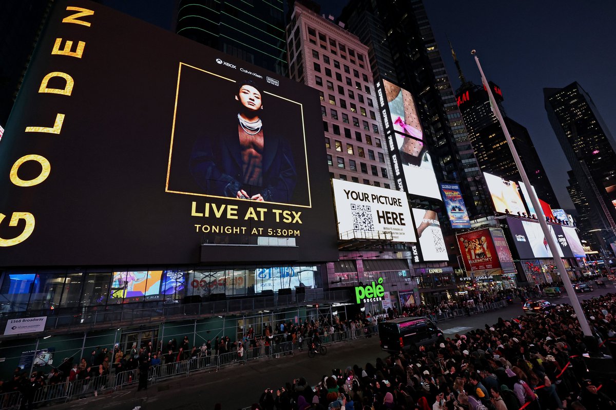 Jung Kook performs live at TSX Entertainment in Times Square in New York City.