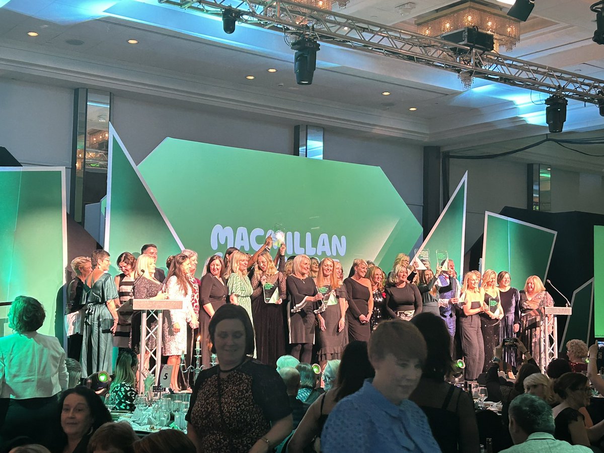 Great night celebrating #macmillanprofessionals at the awards evening in Glasgow.