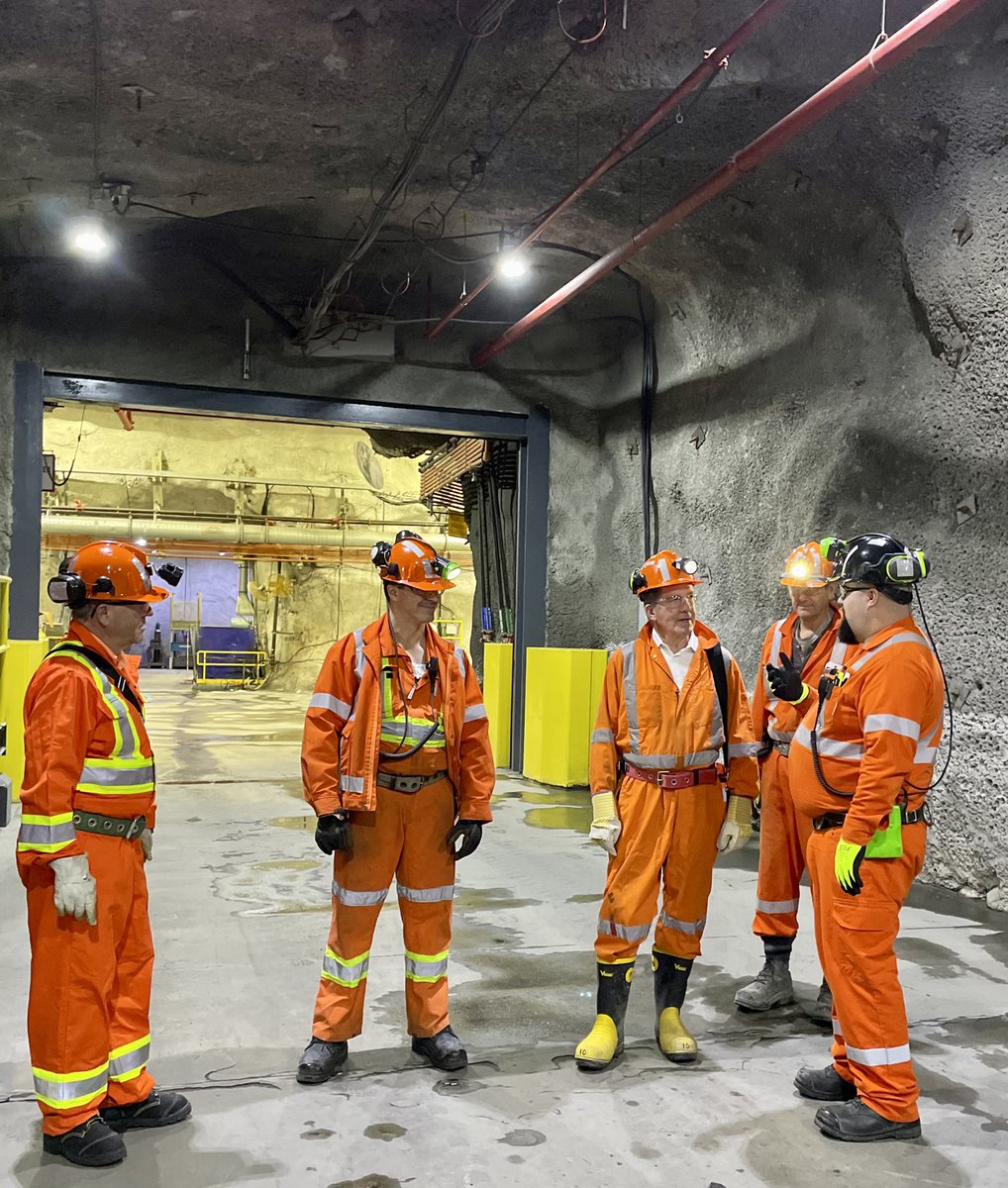 GeorgePirieMPP's tweet photo. Had a great visit at @Glencore's state-of-the-art Sudbury Integrated Nickel #Mining Operation.

Our government is securing the Made-in-Ontario #CriticalMinerals supply chain to fuel the EV revolution. The #Nickel in #Sudbury &amp; in the north will power the technologies of tomorrow. https://t.co/tZnL5gzvjC
