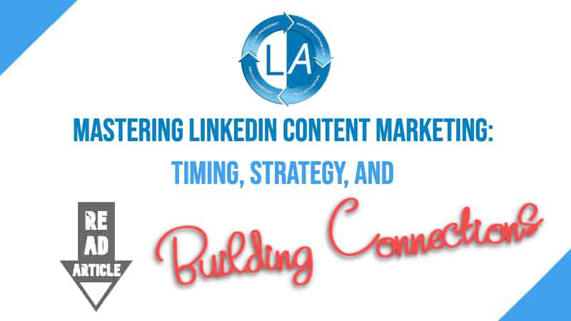 assist_linked's tweet image. While timing is crucial, LinkedIn also prioritizes relevant and quality content that sparks genuine engagement.

Read the full article: Mastering LinkedIn Content Marketing: Timing, Strategy, and Building Connections
▸ lttr.ai/AFOln

#GoodStartingPoint