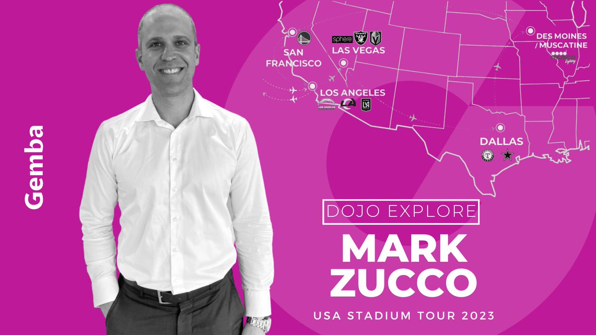 Safe travels to our Head of Strategy, Data & Analytics Mark Zucco who sets off on a US Stadiums tour visiting Stadiums and US sports in LA, San Francisco, Las Vegas, Dallas and NYC as part of his development plan to understand global rights holders, venues & facilities landscape.