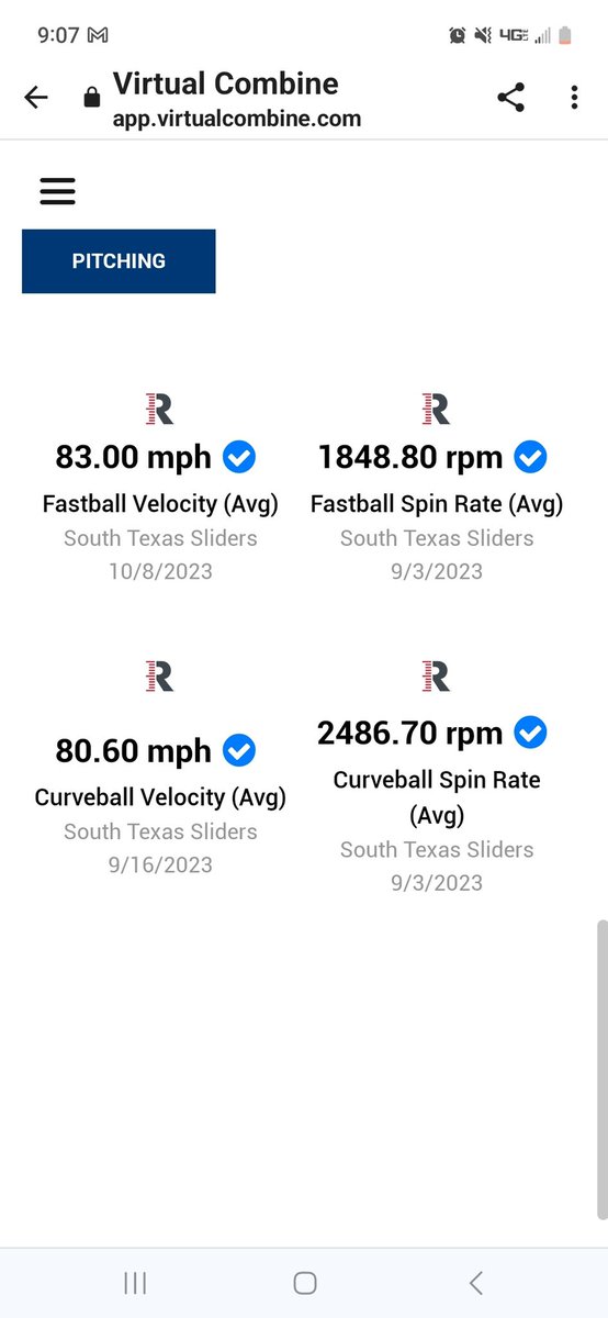 Thanks to all the colleges and s tx sliders for having me out in the fall. Can wait to get after it this summer! <a href="/stsliders/">South Texas Sliders</a> <a href="/GPWildcatBsbl/">Gregory-Portland Baseball</a>