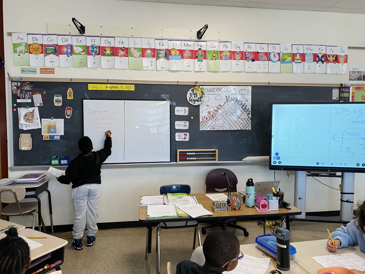 Solving multi digit addition story problems with various different strategies🤠🤠🤠