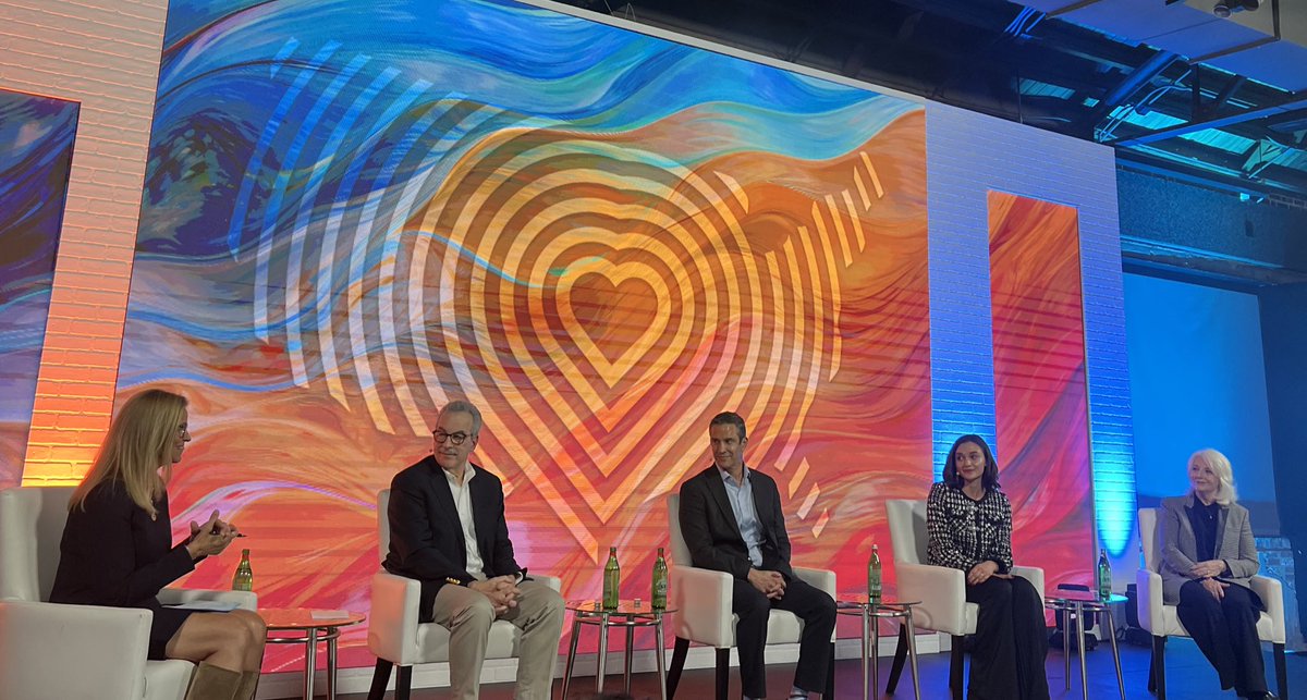 🦋Honored to share the stage with the most brilliant minds paving future of brain health solutions. 

Thank you <a href="/HeartlandFwd/">Heartland Forward</a> #meetinthemiddle 

 <a href="/momgerm/">Cynthia Germanotta</a> @drkoplewicz <a href="/hazelhealthinc/">Hazel Health</a> @golombjosh <a href="/John_Bailey/">John Bailey</a> &amp; Carrie Walton