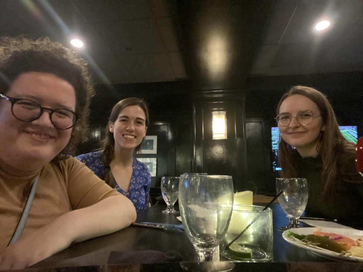 Emily Rhodes (@elrhodes96) on Twitter photo Dinner ahead of our <a href="/TheNACBS/">NACBS</a> panel bright and early tomorrow morning! For those in Baltimore join me, <a href="/LFlannigan17/">Dr Laura Flannigan</a>, and <a href="/ZoeMJackson1/">Zoë Jackson</a> tomorrow at 8am to learn about local knowledge and use of the law in early modern England! #nacbs23 Dinner ahead of our <a href="/TheNACBS/">NACBS</a> panel bright and early tomorrow morning! For those in Baltimore join me, <a href="/LFlannigan17/">Dr Laura Flannigan</a>, and <a href="/ZoeMJackson1/">Zoë Jackson</a> tomorrow at 8am to learn about local knowledge and use of the law in early modern England! #nacbs23