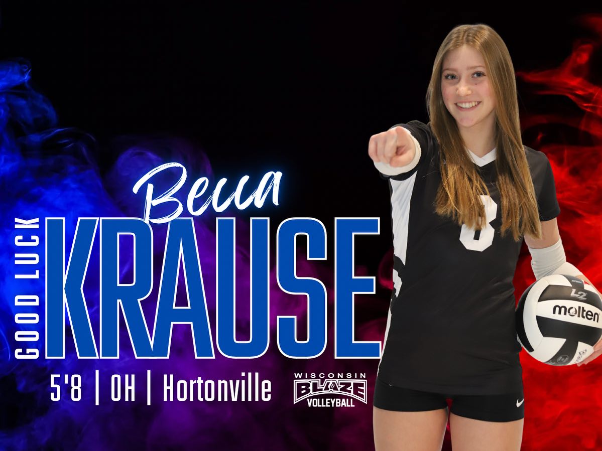 Wisconsin Blaze Volleyball (@wiblazevb) on Twitter photo Good luck to Becca Krause (5'8" | OH | Hortonville) at the <a href="/usavolleyball/">USA Volleyball</a> National Team Development Program (NTDP) on Nov. 19th in Milwaukee! Good luck to Becca Krause (5'8" | OH | Hortonville) at the <a href="/usavolleyball/">USA Volleyball</a> National Team Development Program (NTDP) on Nov. 19th in Milwaukee!