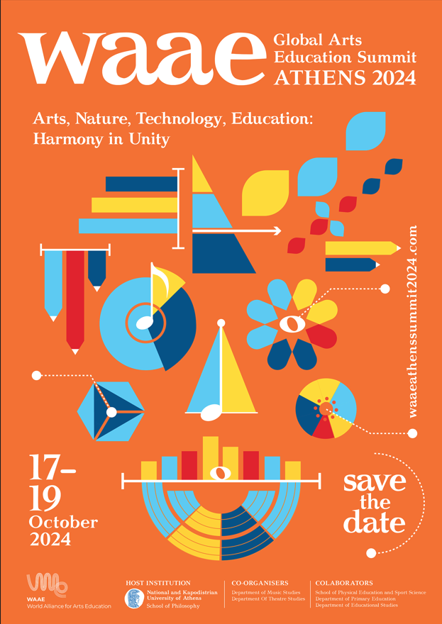 Save the date: 17-19 October 2024!!The next World Summit of The World Alliance for Arts Education will be in Athens, Greece.