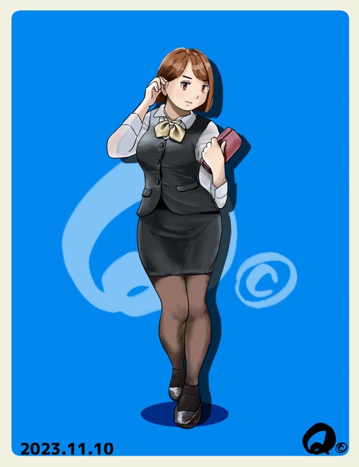 「office lady standing」 illustration images(Latest)