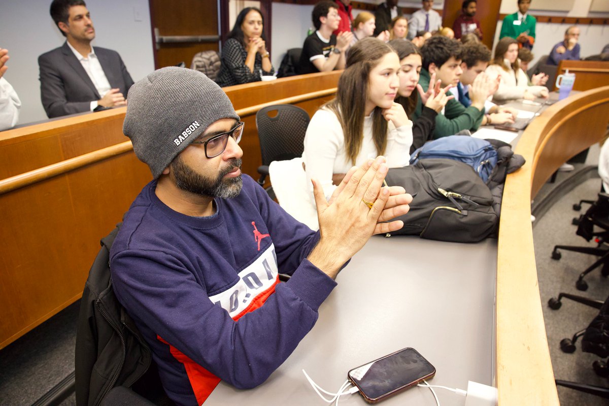 Our annual Rocket Pitch, now in its 24th year, is always sure to electrify Olin Hall.

#GlobalEntrepreneurshipWeek, a weeklong celebration of the power of entrepreneurship, driven by Babson's Blank School for Entrepreneurial Leadership, is now underway. web.cvent.com/event/646e69c9…